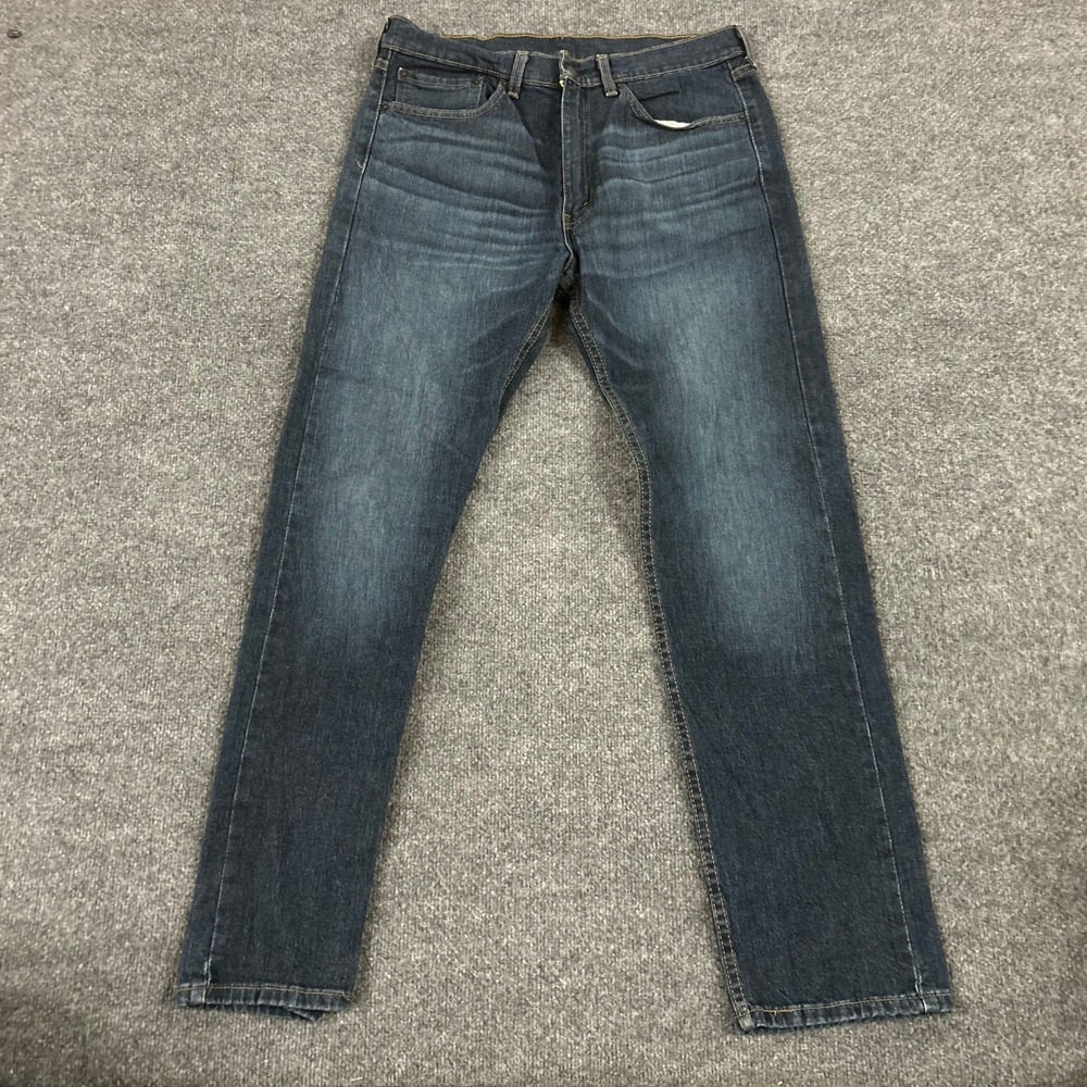 Levi's Jeans Mens Size 34x32 Blue 505 Regular Fit Straight Leg Stretch Denim